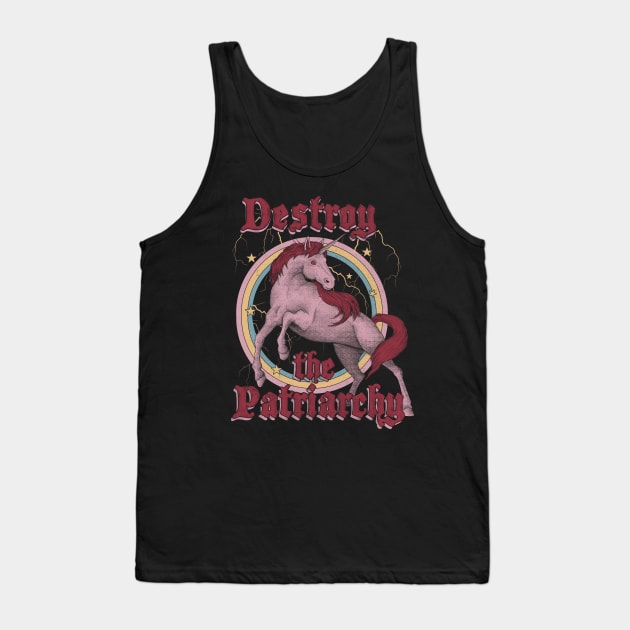 Destroy the Patriarchy Tank Top by thiagocorrea